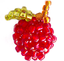 beaded apple by Laura