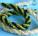 Beaded Herringbone Spiral Bracelet Pattern