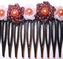 Beaded Flower Hair Comb Pattern