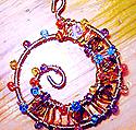 Beaded Spiral Wire Pendant Pattern